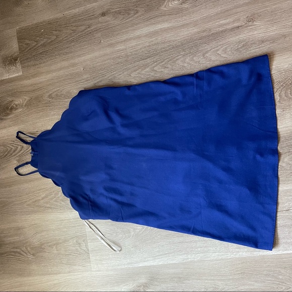 Lulus endlessly endearing dress sz L Royal Blue, Black, and Coral Red - Picture 7 of 10